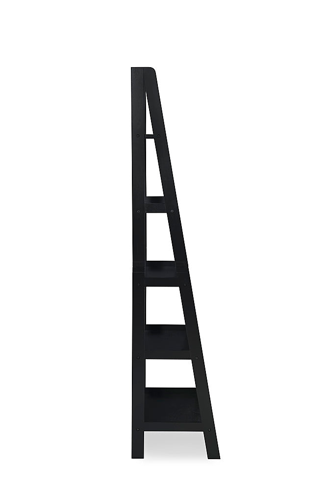 Linon Home Décor - Radford Five-Tier Ladder Bookshelf - Black_5