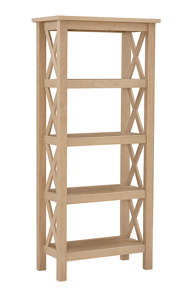 Linon Home Décor - Delevan 4-Shelf Solid Wood Bookcase - Driftwood_0