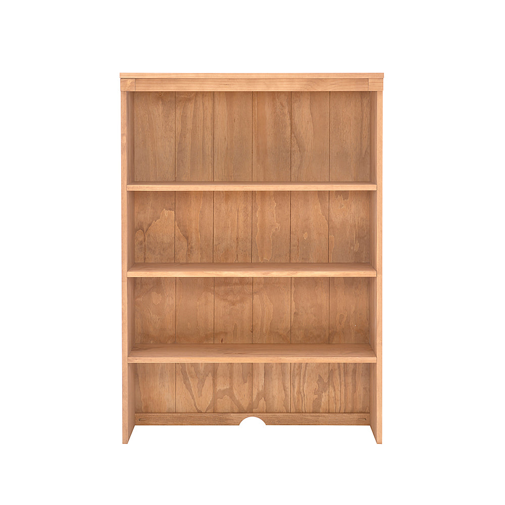 Linon Home Décor - Valdez 3-Shelf Bookcase Hutch - Rustic Honey_1