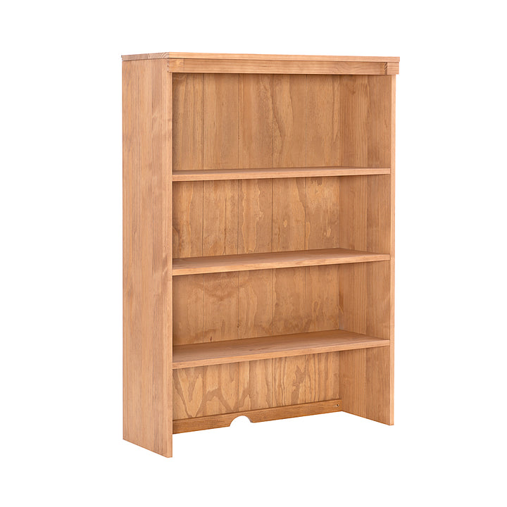 Linon Home Décor - Valdez 3-Shelf Bookcase Hutch - Rustic Honey_0