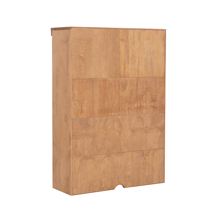 Linon Home Décor - Valdez 3-Shelf Bookcase Hutch - Rustic Honey_10