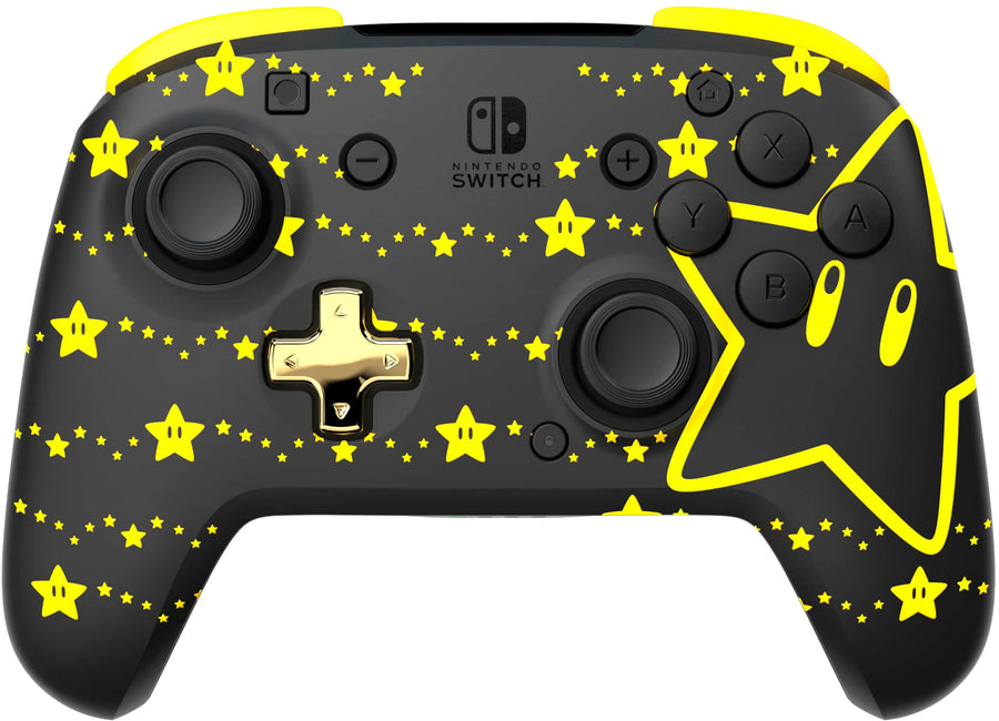 PDP - REMATCH GLOW Wireless Controller: Super Star For Nintendo Switch, Nintendo Switch - OLED Model - Super Star_0