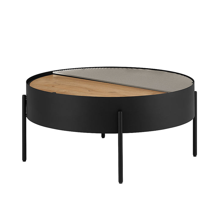 Walker Edison - Modern Sliding-Top Coffee Table - Black_1