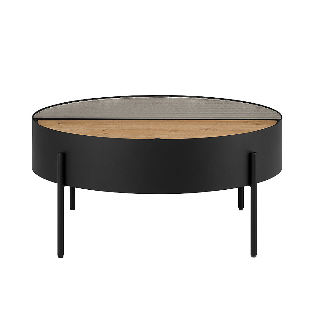 Walker Edison - Modern Sliding-Top Coffee Table - Black_0