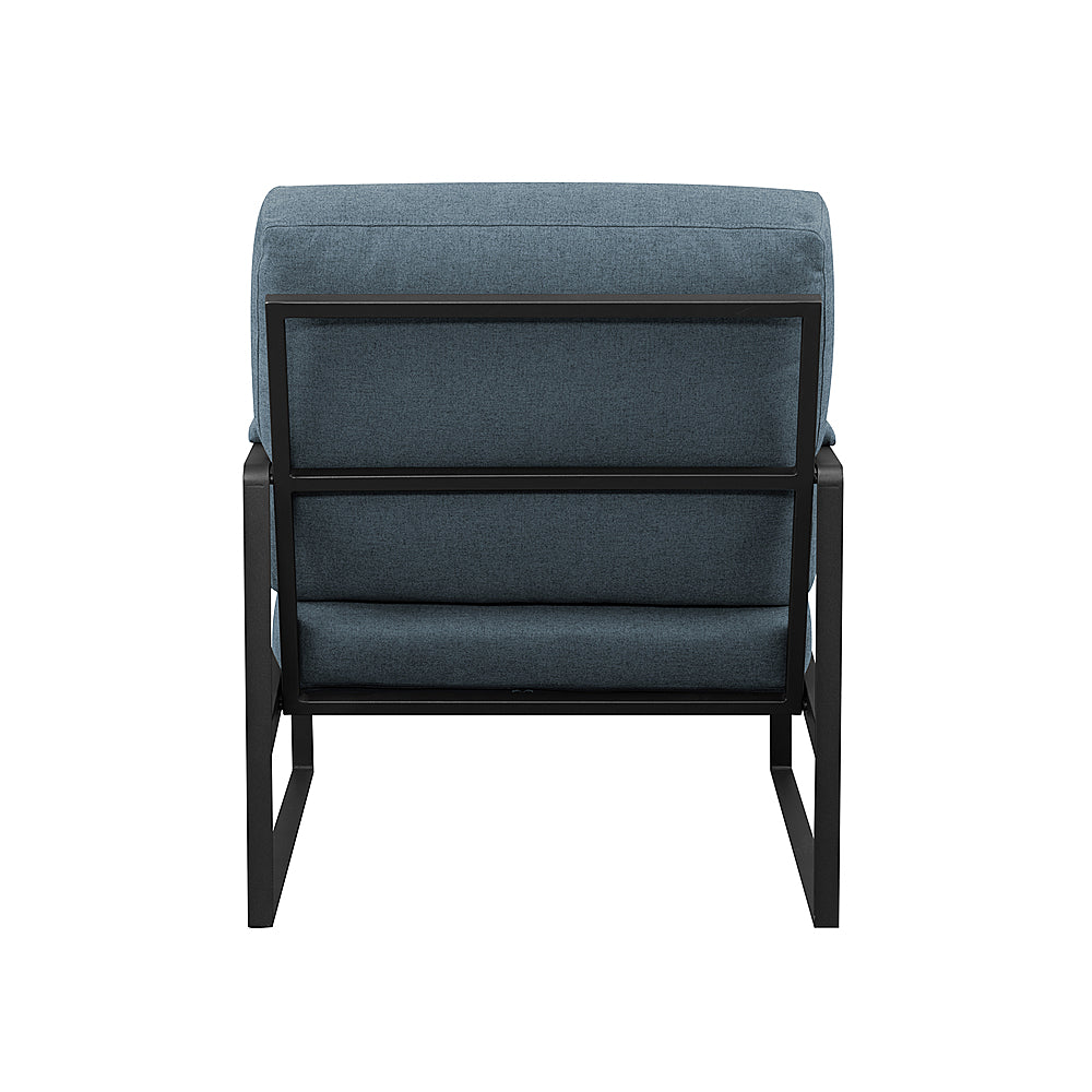 Walker Edison - Modern Metal-Arm Accent Chair - Indigo Blue_5