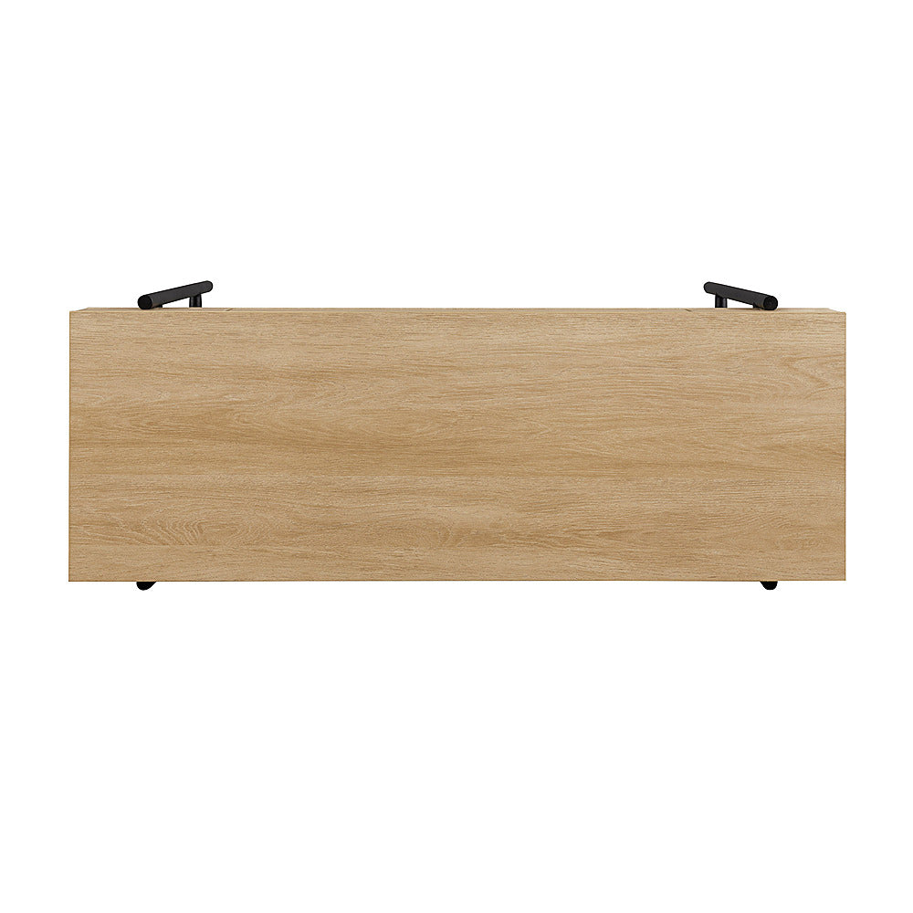 Walker Edison - Modern 1-Drawer Entry Table - Coastal Oak_3