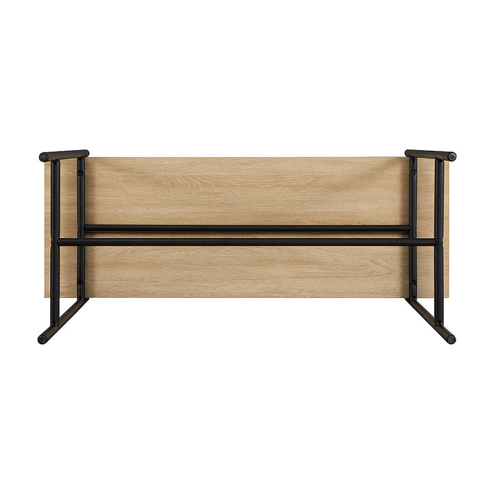 Walker Edison - Modern 1-Drawer Entry Table - Coastal Oak_8