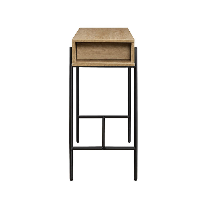 Walker Edison - Modern 1-Drawer Entry Table - Coastal Oak_6