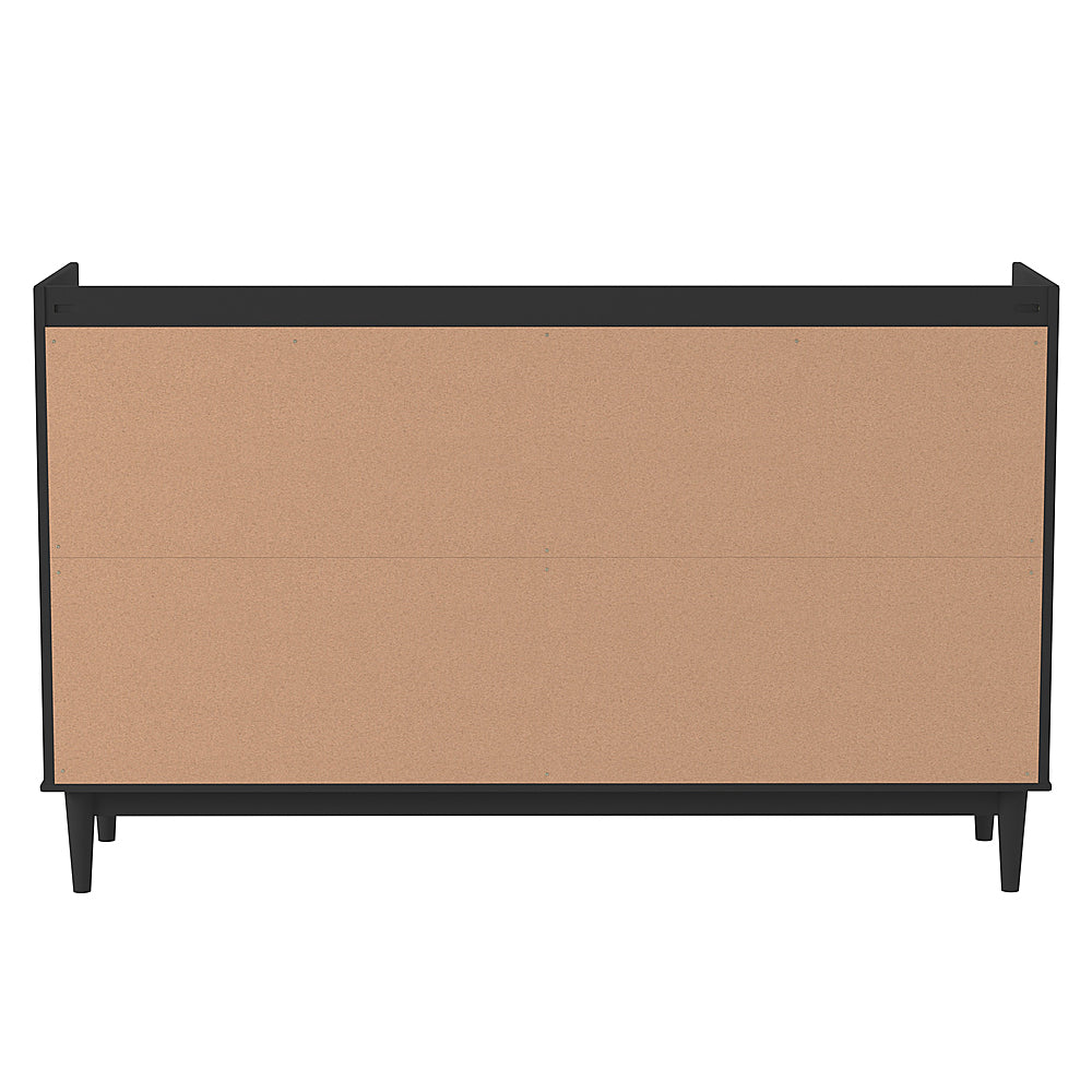 Walker Edison - Modern Minimalist 6-Drawer Solid Wood Dresser - Black_7