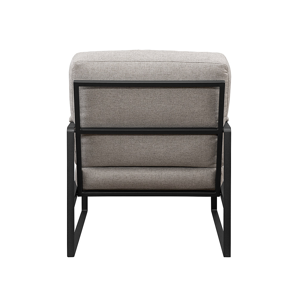 Walker Edison - Modern Metal-Arm Accent Chair - Mushroom_5