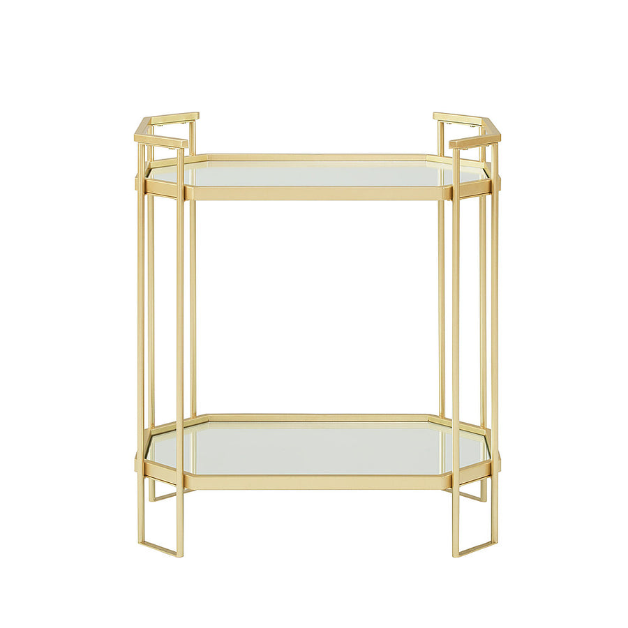 Walker Edison - Glam Mirrored Accent Table - Gold_0
