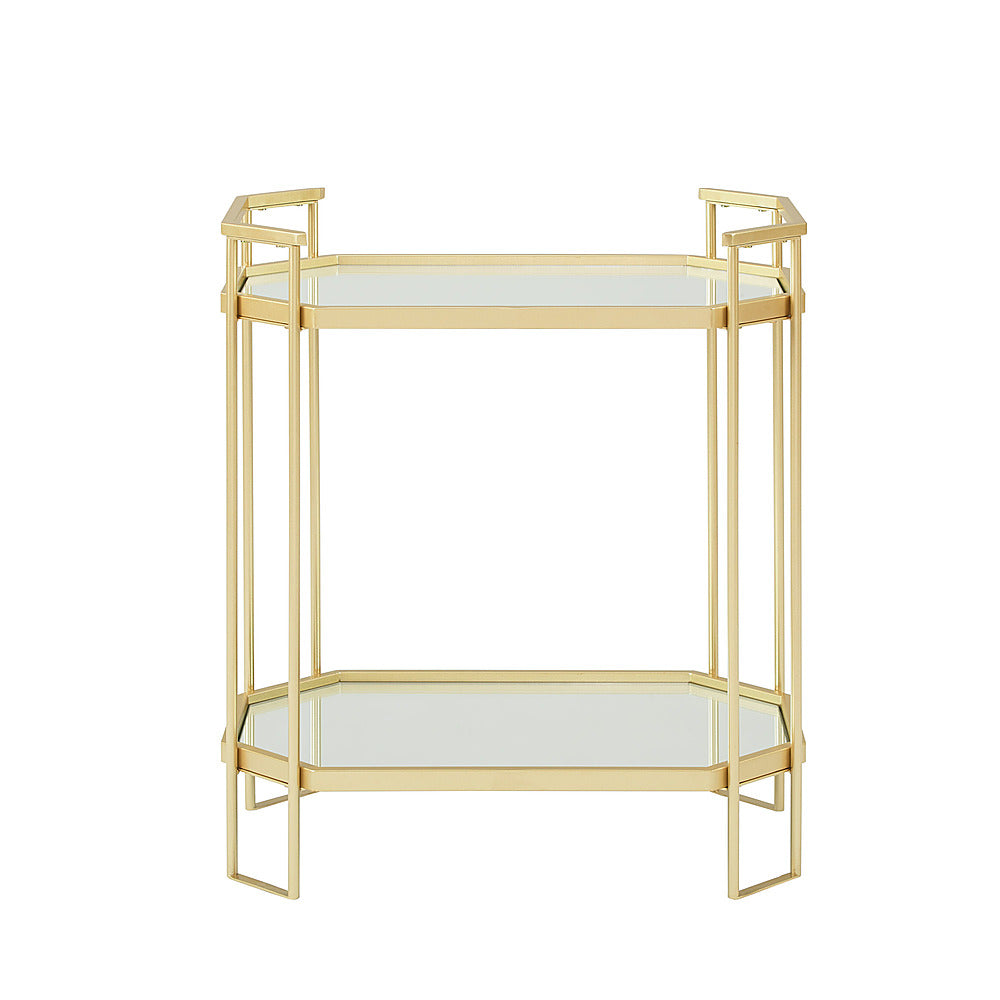 Walker Edison - Glam Mirrored Accent Table - Gold_5