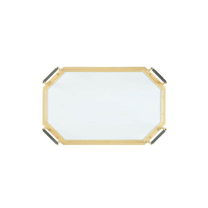 Walker Edison - Glam Mirrored Accent Table - Gold_8