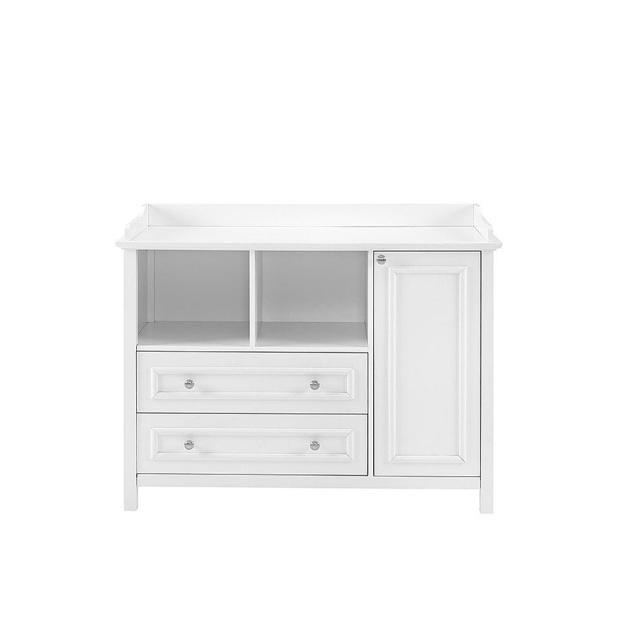 Walker Edison - Transitional 1-Cabinet 2-Drawer Children’s Dresser - Solid White_0