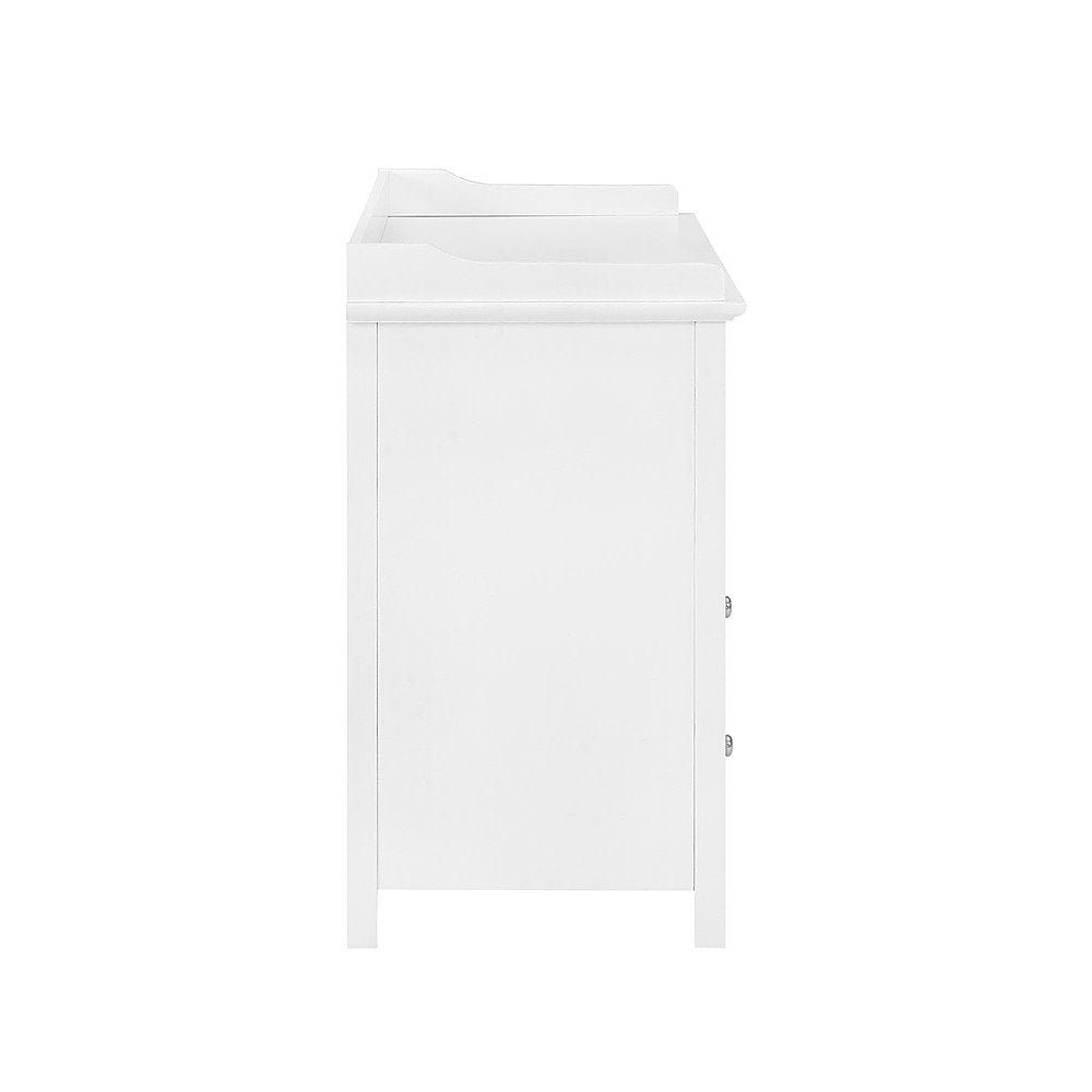 Walker Edison - Transitional 1-Cabinet 2-Drawer Children’s Dresser - Solid White_6