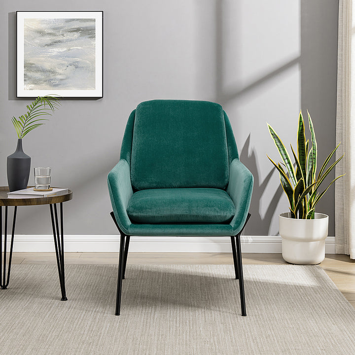 Walker Edison - Glam Accent Chair - Teal_10