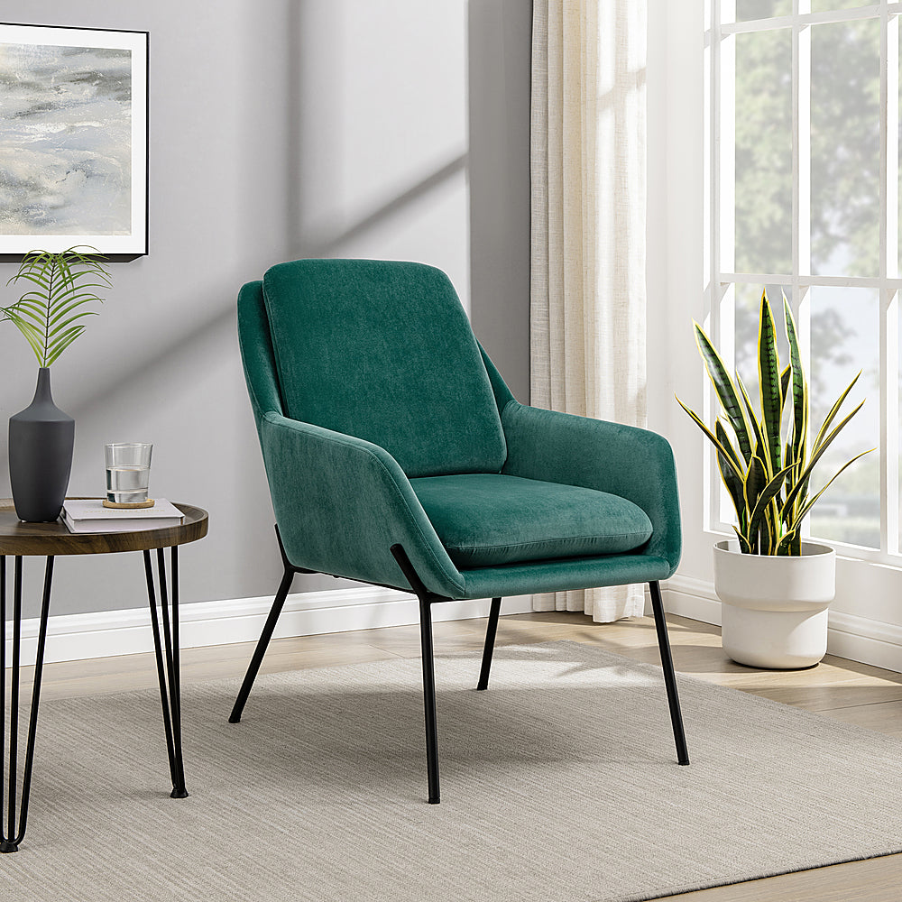 Walker Edison - Glam Accent Chair - Teal_9