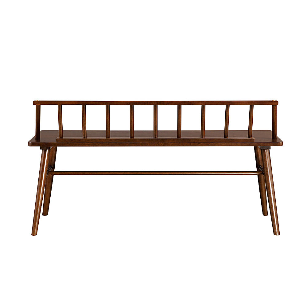 Walker Edison - Contemporary Low-Back Spindle Bench - Walnut_5