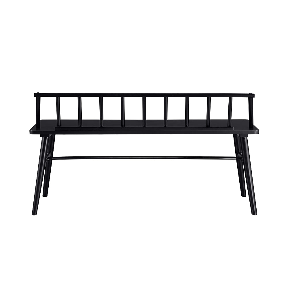 Walker Edison - Contemporary Low-Back Spindle Bench - Black_5