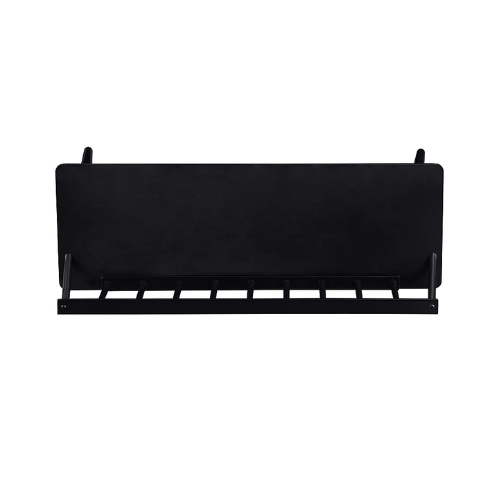Walker Edison - Contemporary Low-Back Spindle Bench - Black_3