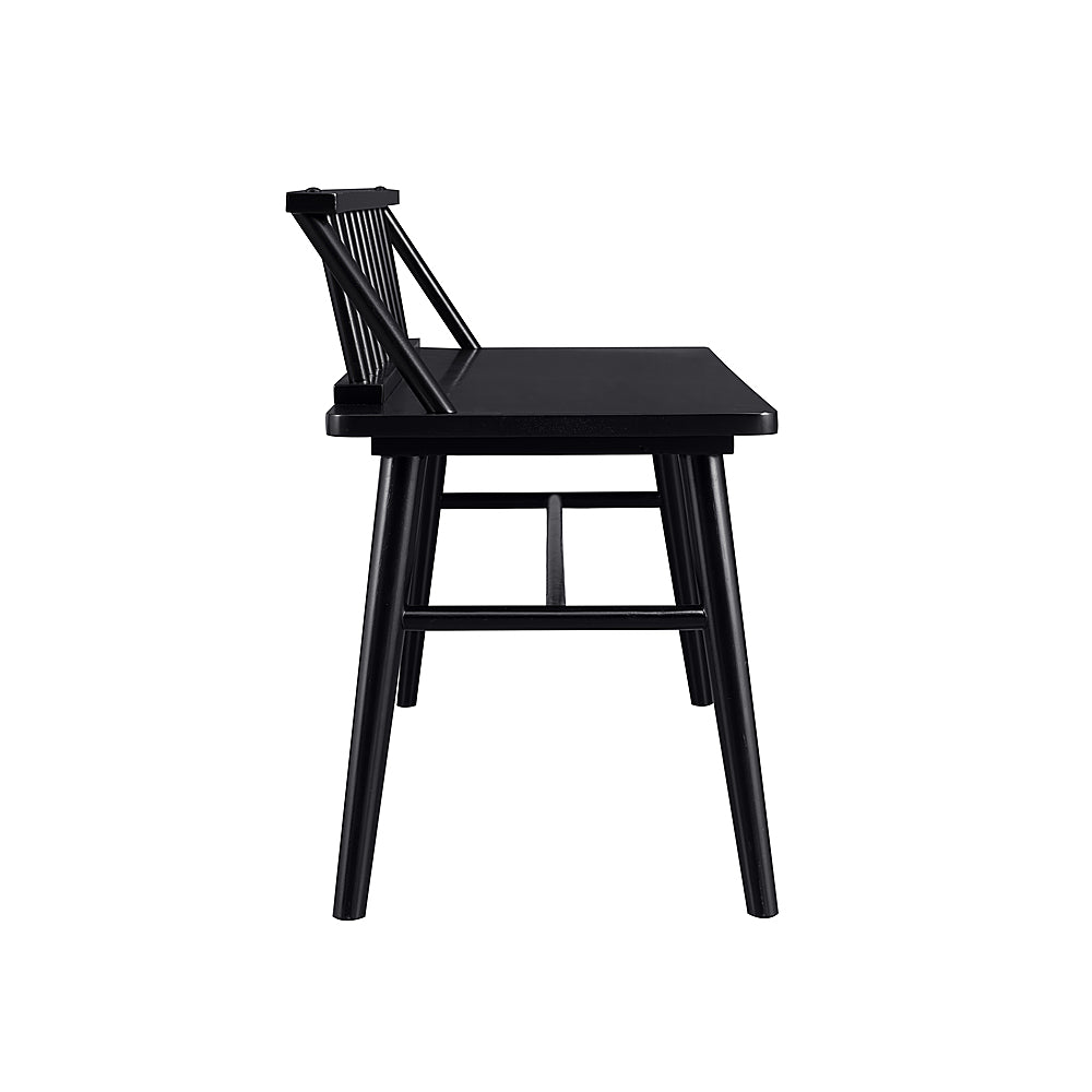 Walker Edison - Contemporary Low-Back Spindle Bench - Black_6