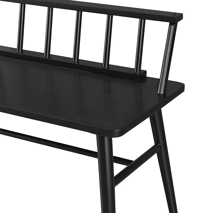 Walker Edison - Contemporary Low-Back Spindle Bench - Black_7
