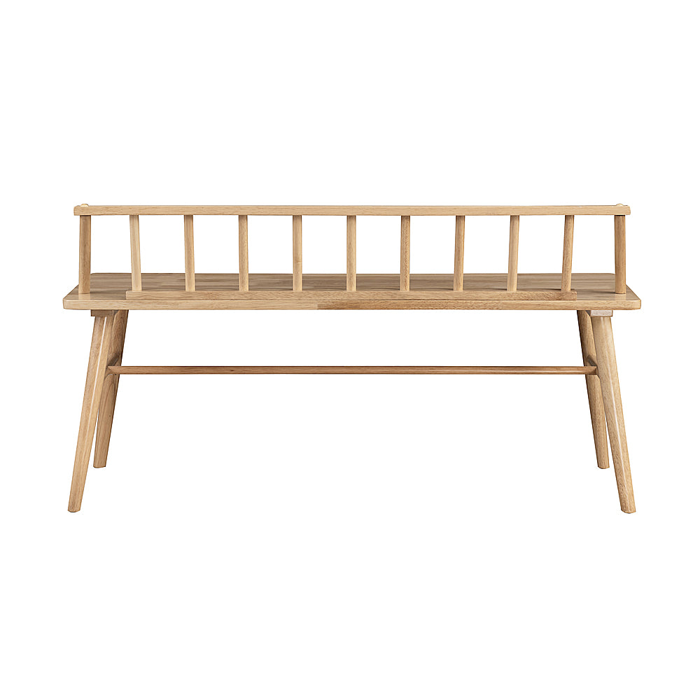 Walker Edison - Contemporary Low-Back Spindle Bench - Natural_5