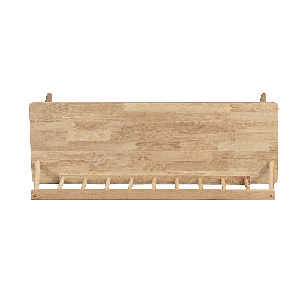 Walker Edison - Contemporary Low-Back Spindle Bench - Natural_4