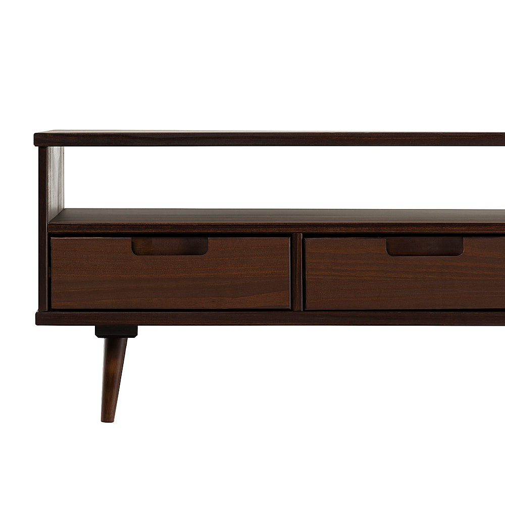 Walker Edison - Mid-Century Modern Minimalist Solid Wood Storage Coffee Table - Walnut_10