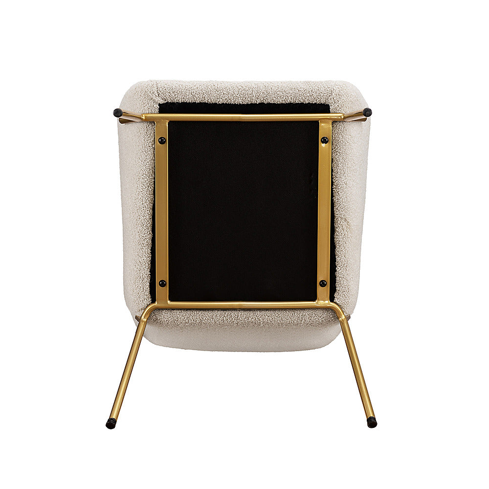 Walker Edison - Glam Accent Chair - Cream_8