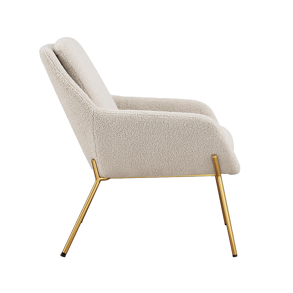 Walker Edison - Glam Accent Chair - Cream_6