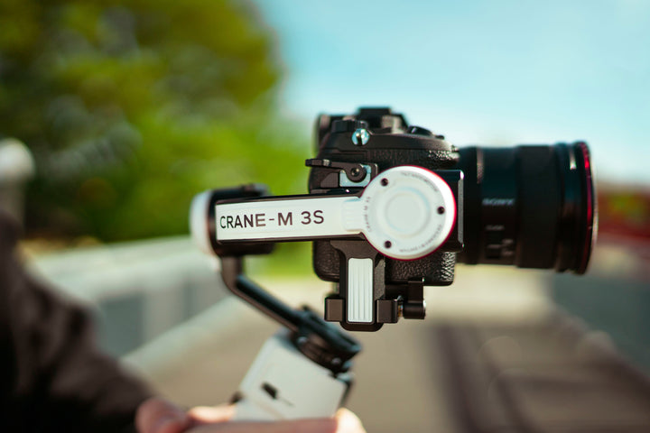Zhiyun - Crane-M 3S 3-Axis Gimbal Stabilizer Standard for Smartphones, Action or Mirrorless Cameras w/ detachable tri-pod stand - White_6