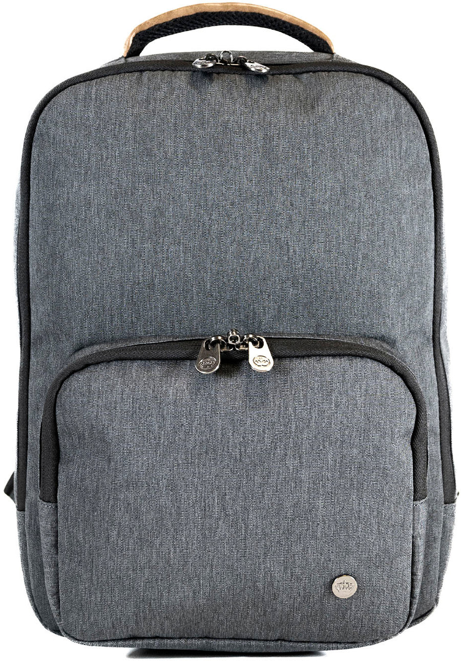 PKG - Robson 12L Recycled Crossbody Bag for 14" Laptop - Dark Grey/Tan_0