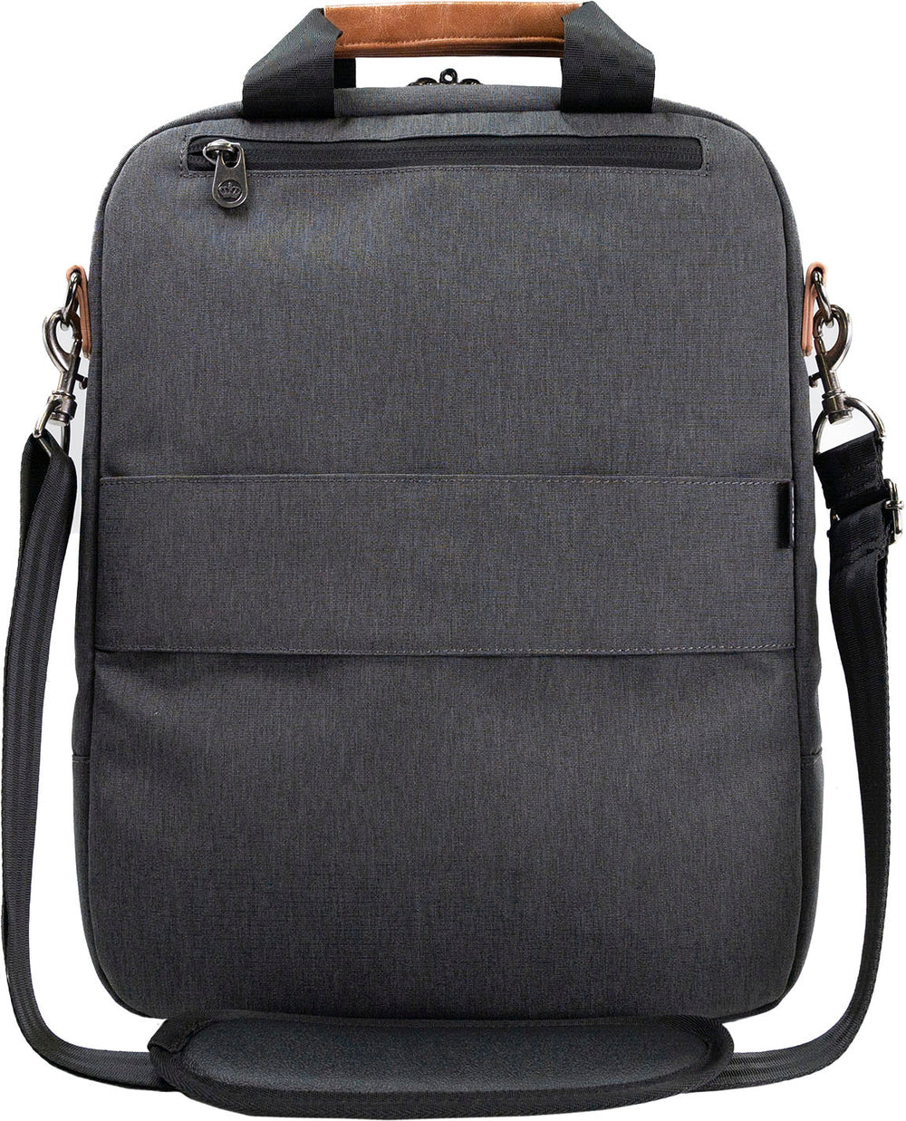 PKG - Riverdale 11L Vertical Messenger Bag for 16" Laptop - Dark Grey/Tan_1