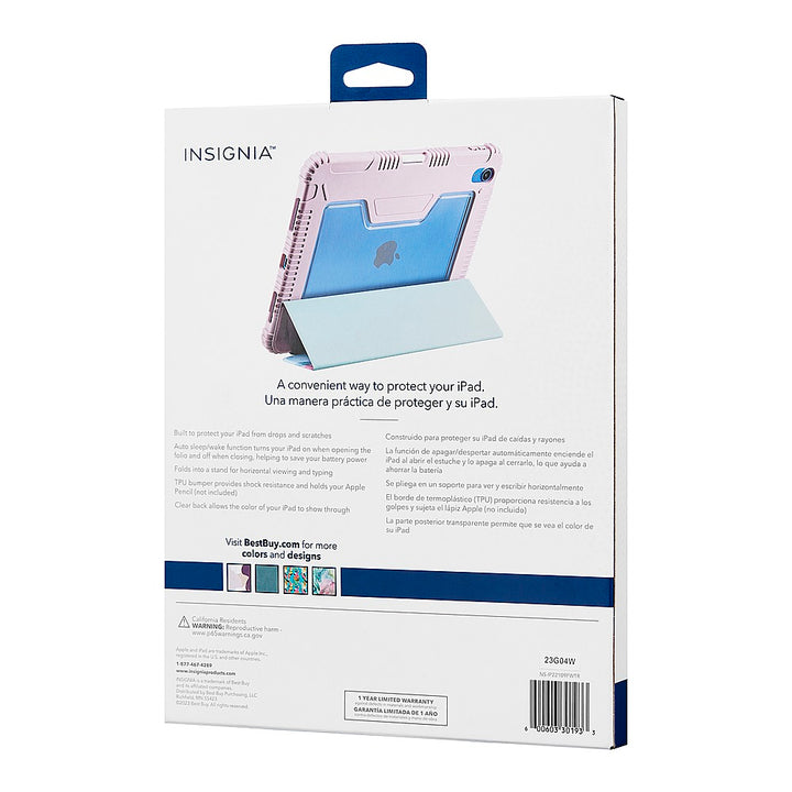 Insignia™ - Folio Case for Apple iPad 10.9" (10th generation) - Watercolor_3