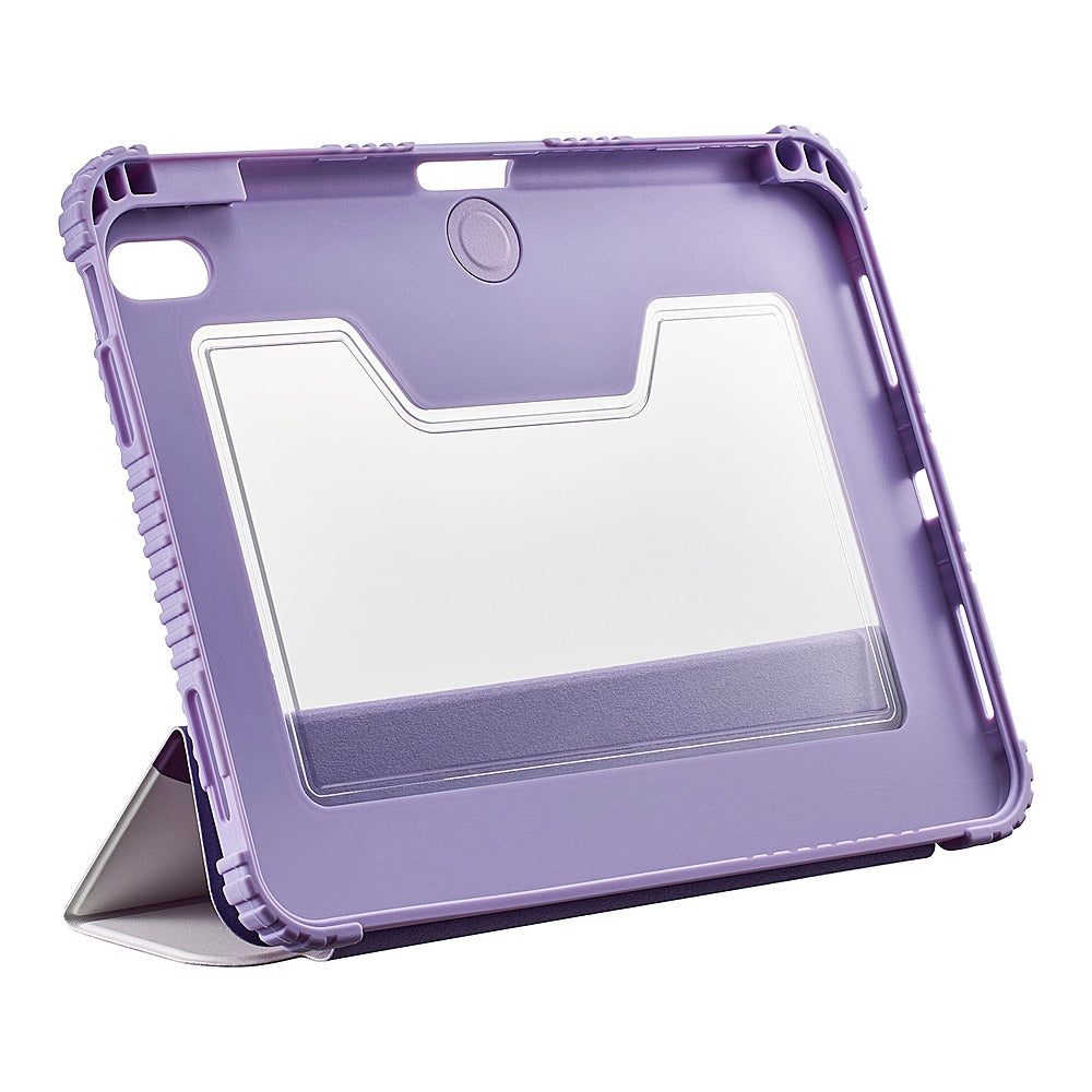 Insignia™ - Folio Case for Apple iPad 10.9" (10th generation) - Purple Abstract_1