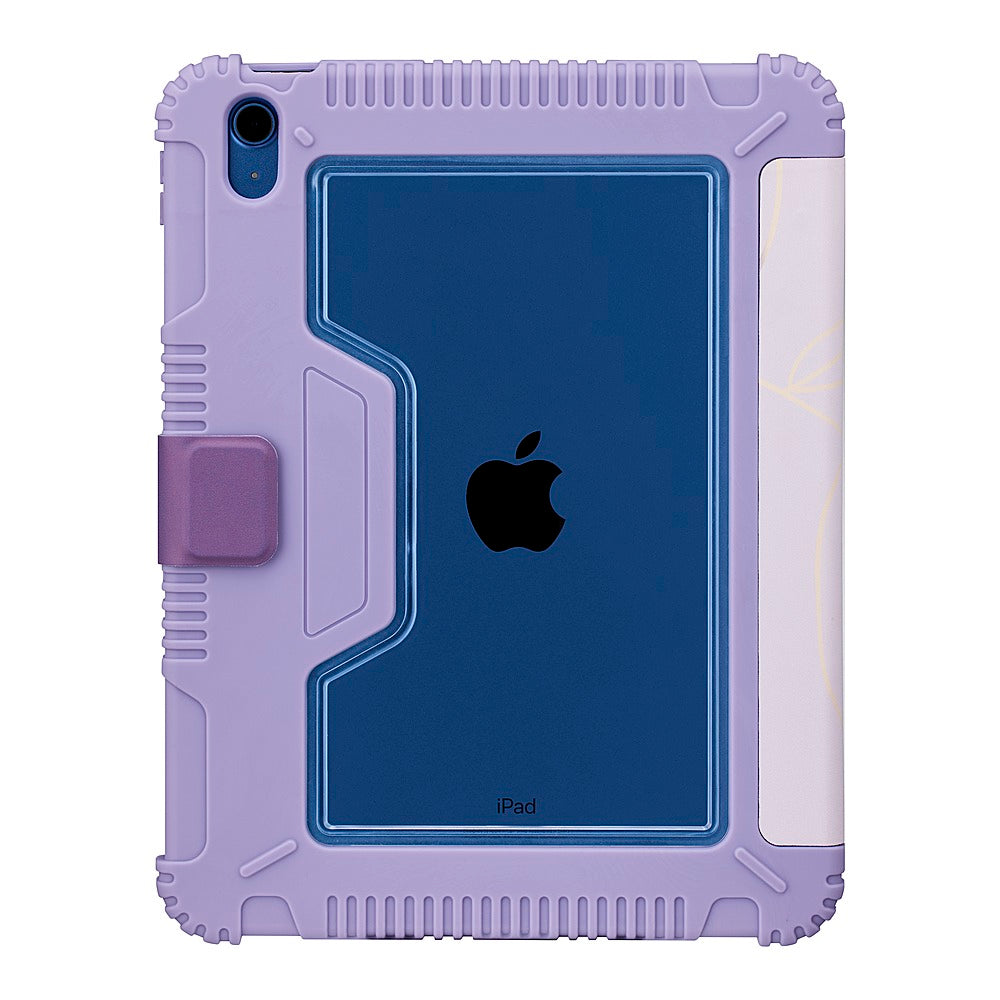Insignia™ - Folio Case for Apple iPad 10.9" (10th generation) - Purple Abstract_11