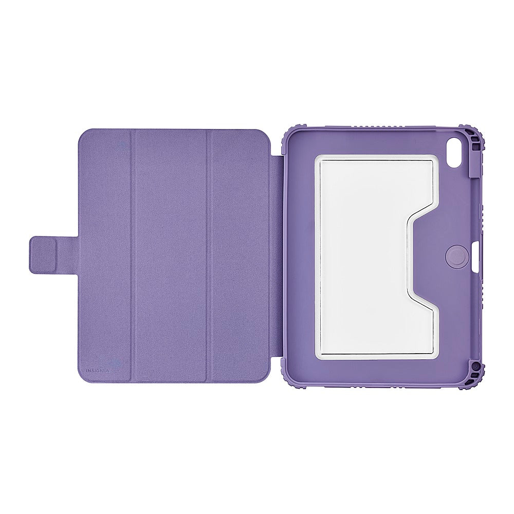 Insignia™ - Folio Case for Apple iPad 10.9" (10th generation) - Purple Abstract_12