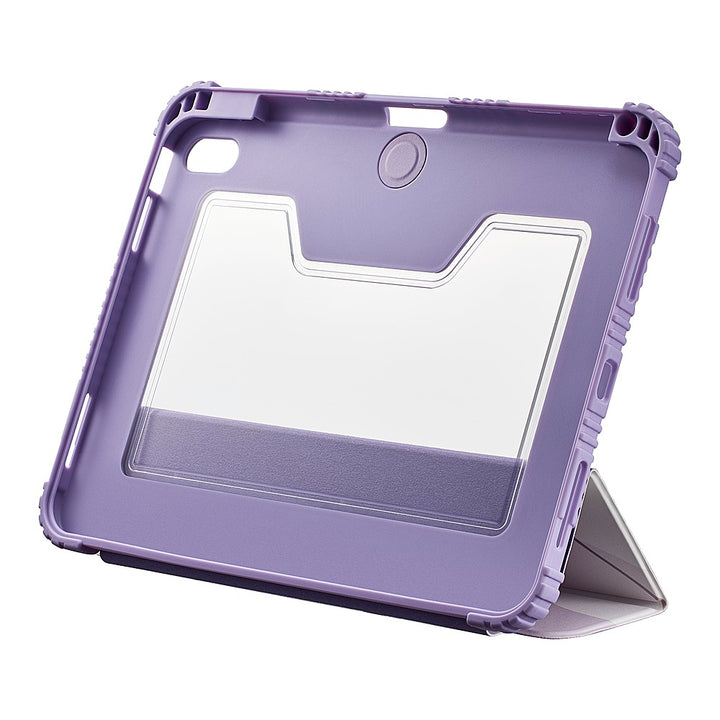 Insignia™ - Folio Case for Apple iPad 10.9" (10th generation) - Purple Abstract_2