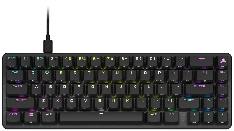 CORSAIR K65 PRO MINI RGB 65% Optical-Mechanical Gaming Keyboard Backlit RGB LED, CORSAIR OPX, Black_0