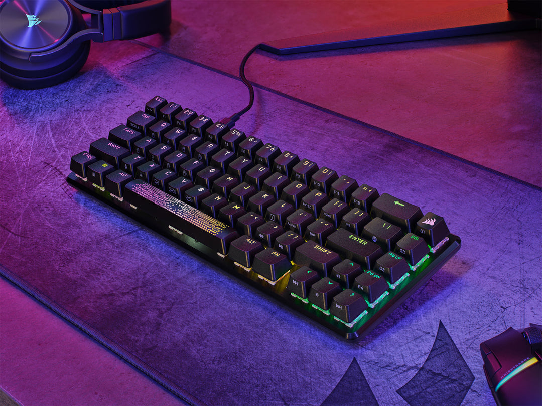CORSAIR K65 PRO MINI RGB 65% Optical-Mechanical Gaming Keyboard Backlit RGB LED, CORSAIR OPX, Black_7