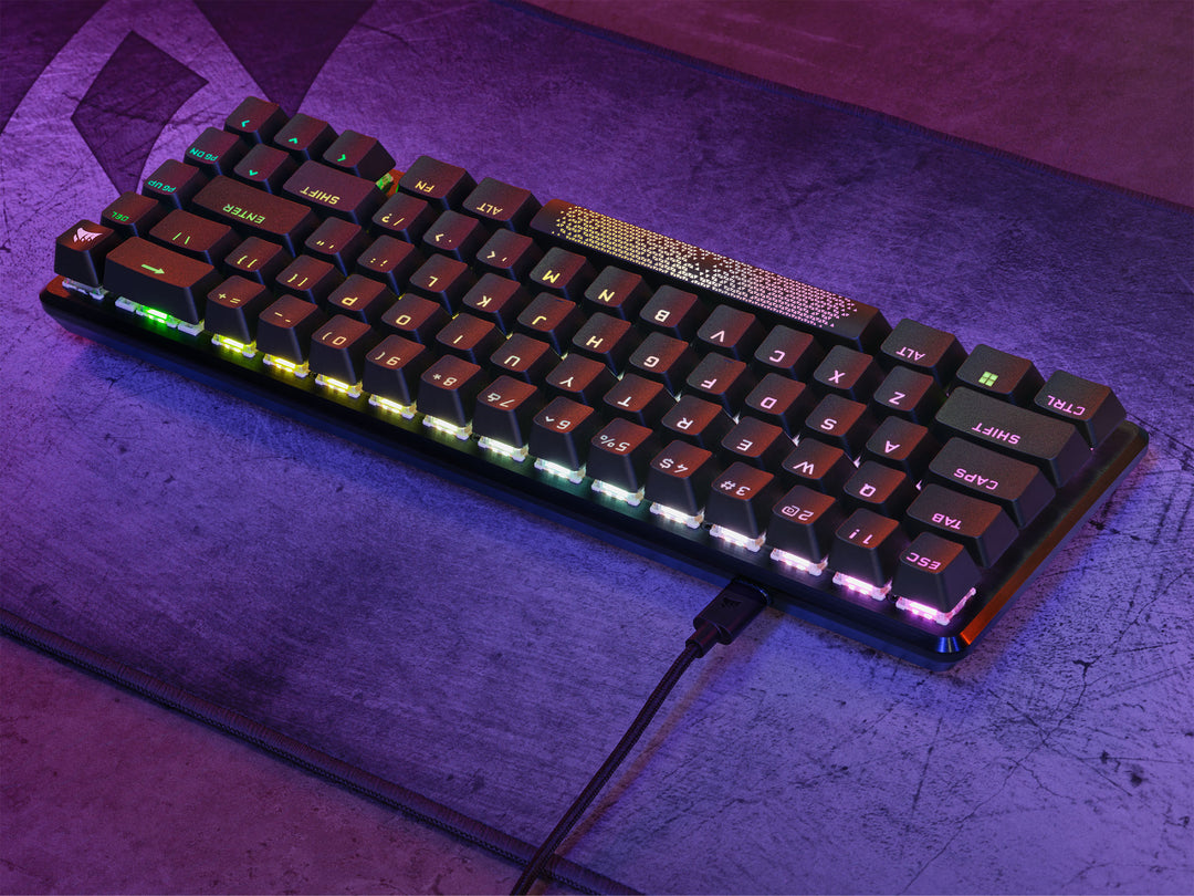 CORSAIR K65 PRO MINI RGB 65% Optical-Mechanical Gaming Keyboard Backlit RGB LED, CORSAIR OPX, Black_6