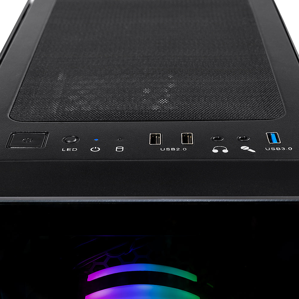 CLX - SET Gaming Desktop - AMD Ryzen 7 5700X - 16GB DDR4 3600 Memory - GeForce RTX 4060 Ti - 1TB NVMe M.2 SSD + 2TB HDD - Black_3
