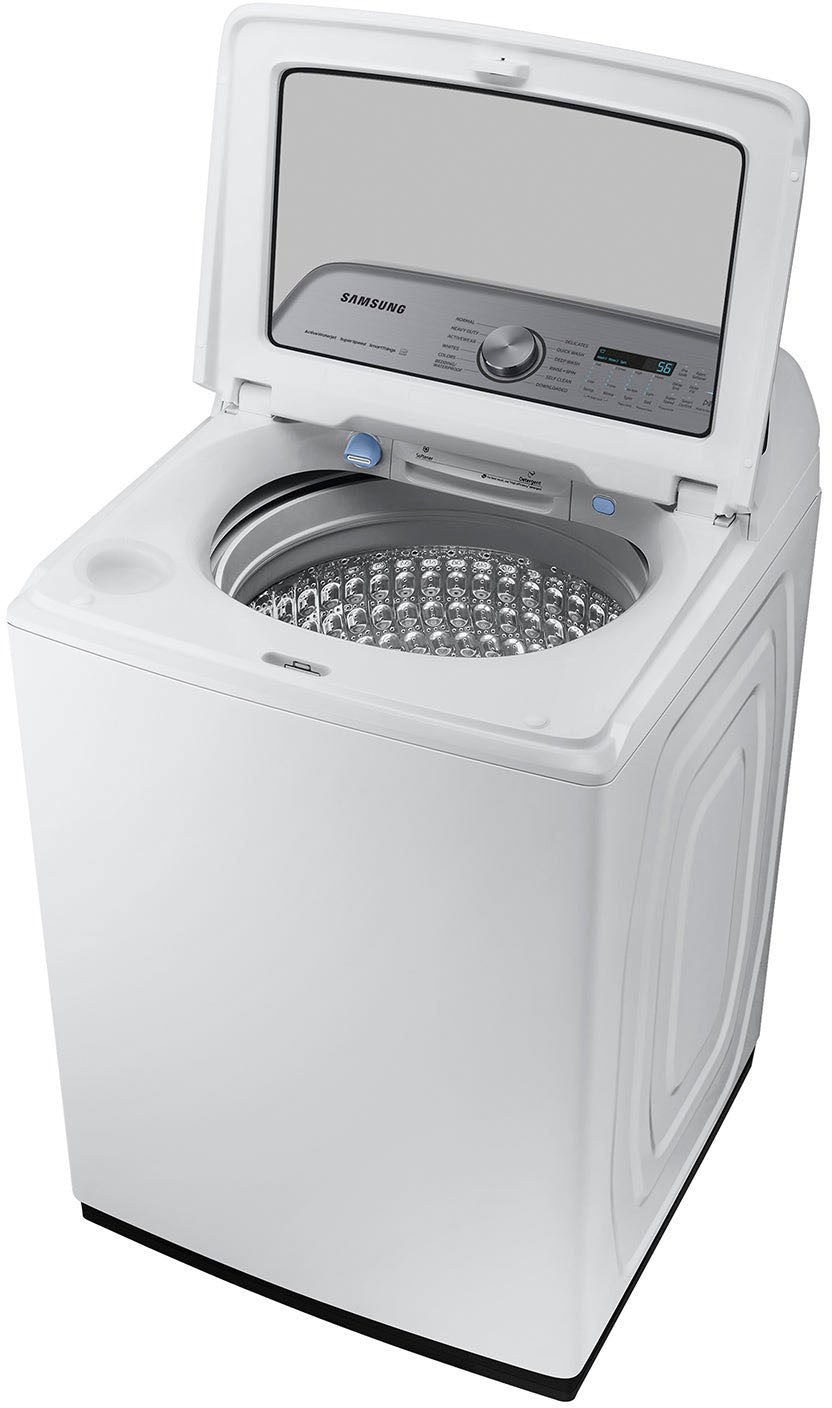 Samsung - 5.5 cu. ft. High-Efficiency Smart Top Load Washer with Super Speed Wash - White_10