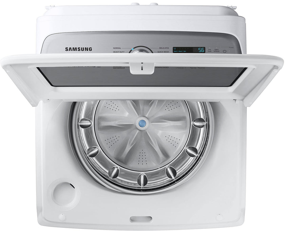 Samsung - 5.5 cu. ft. High-Efficiency Smart Top Load Washer with Super Speed Wash - White_8
