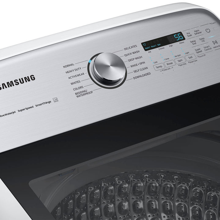 Samsung - 5.5 cu. ft. High-Efficiency Smart Top Load Washer with Super Speed Wash - White_3