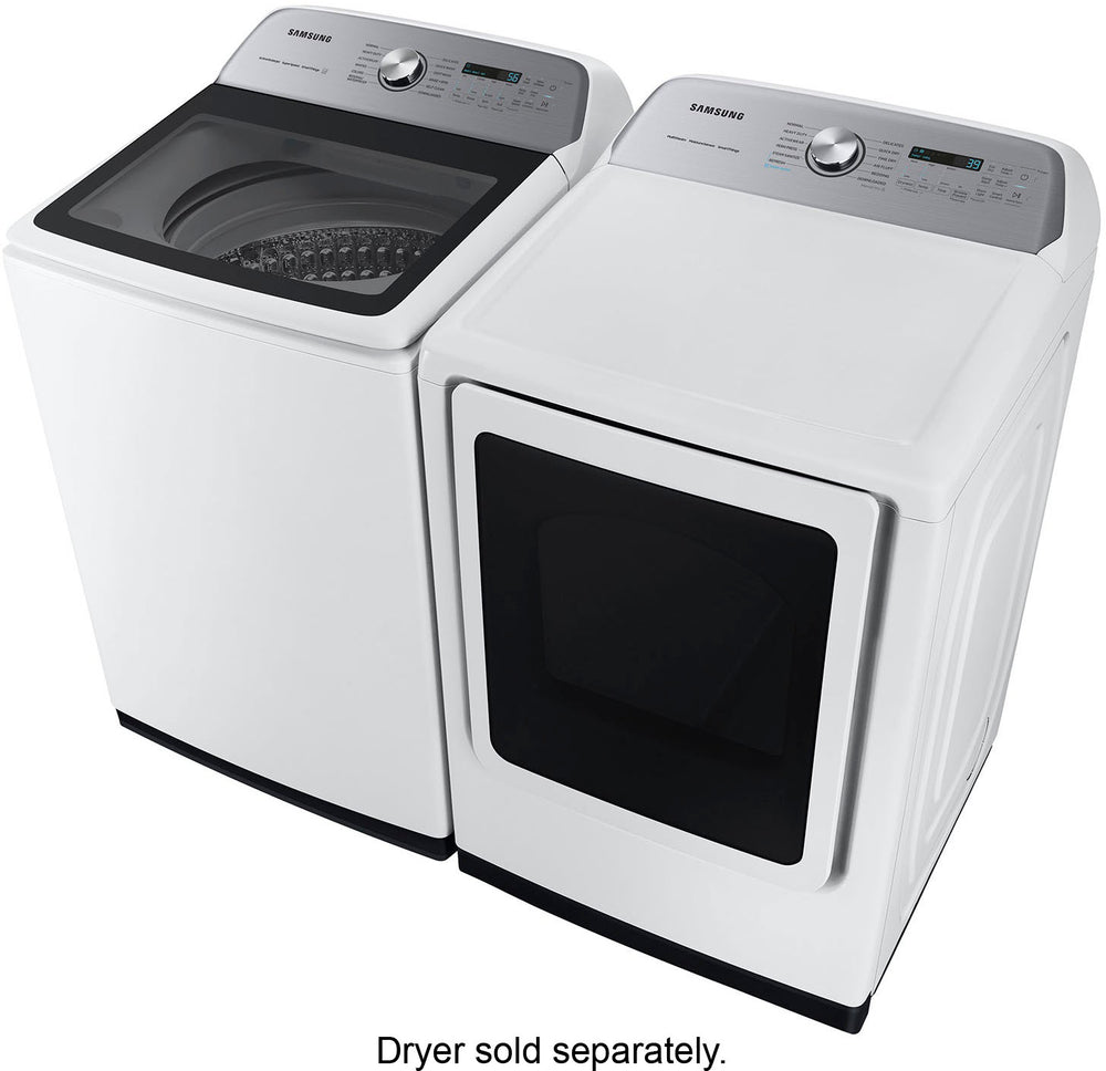 Samsung - 5.5 cu. ft. High-Efficiency Smart Top Load Washer with Super Speed Wash - White_1
