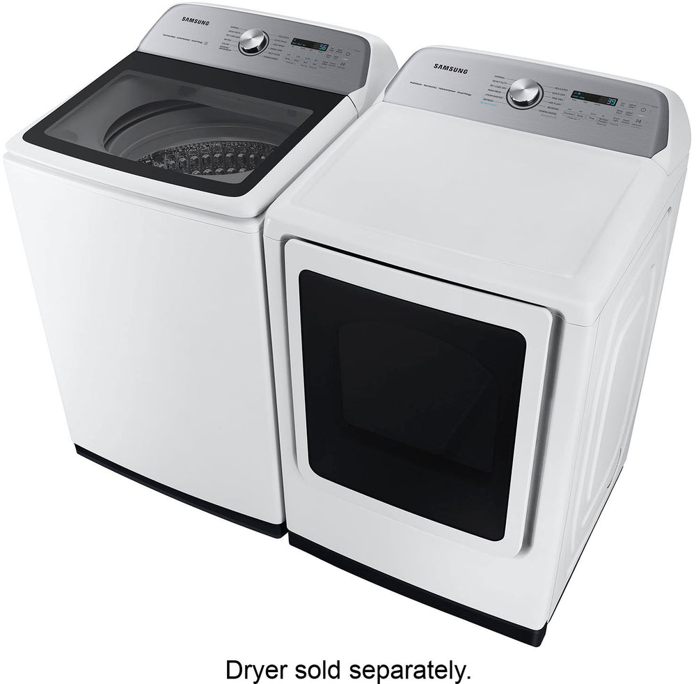 Samsung - 5.4 cu. ft. Smart Top Load Washer with Pet Care Solution and Super Speed Wash - White_1