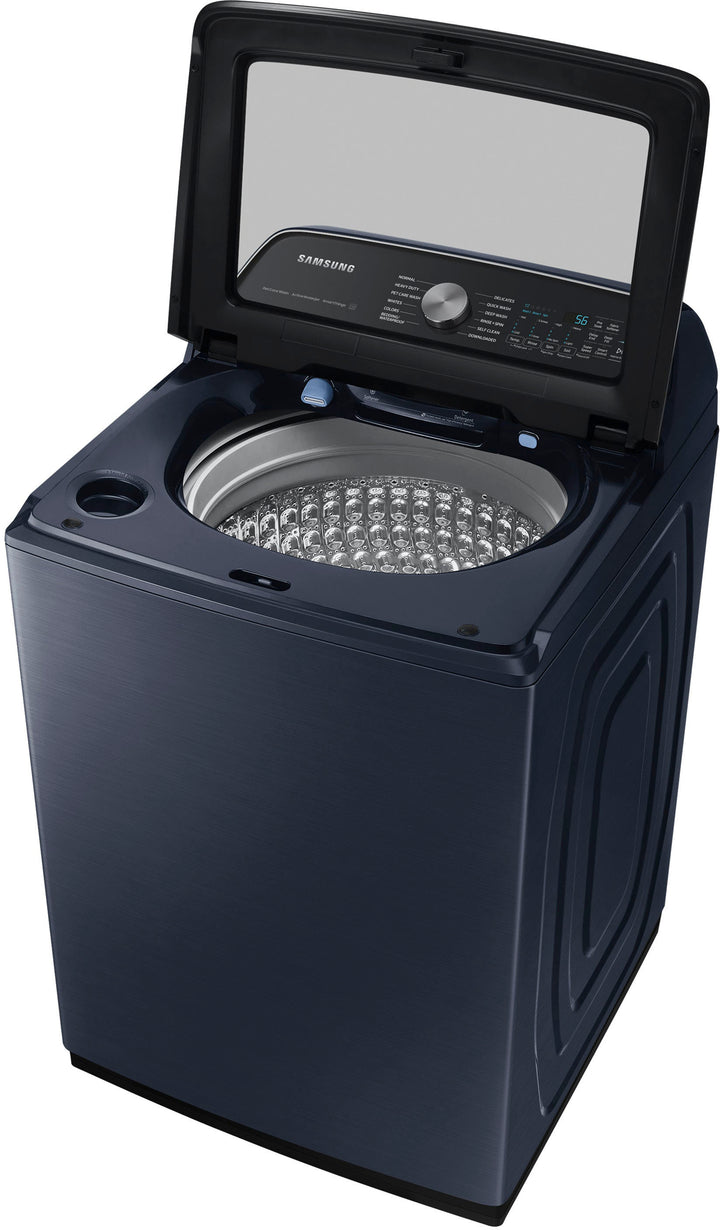 Samsung - 5.4 cu. ft. Smart Top Load Washer with Pet Care Solution and Super Speed Wash - Brushed Navy_9