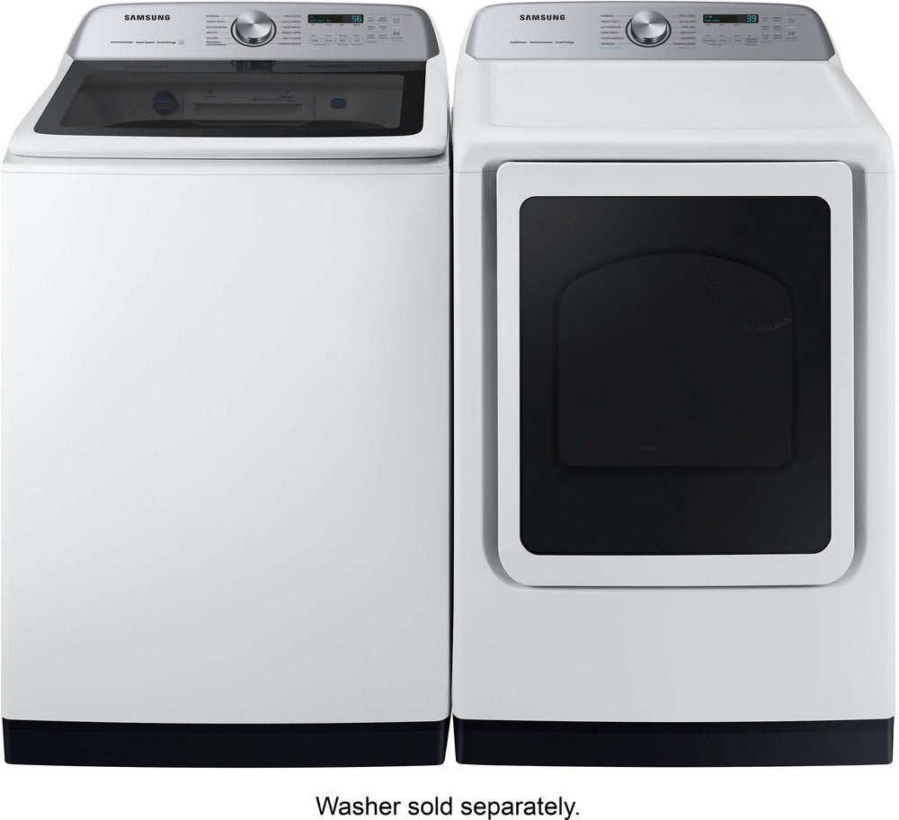 Samsung - 7.4 cu. ft. Smart Gas Dryer with Steam Sanitize+ - White_1